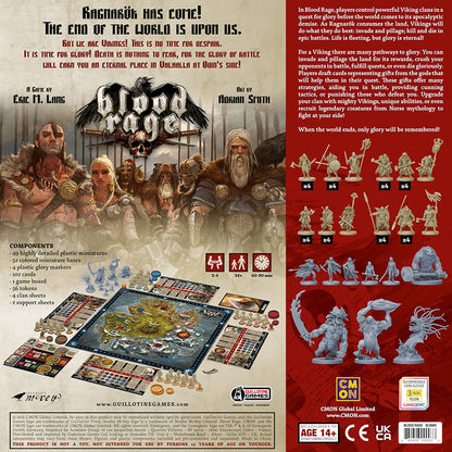 Blood Rage: Core Set back of box