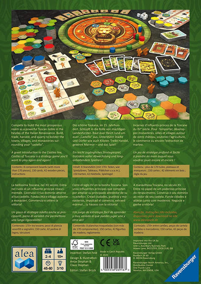 Castles of Tuscany back of box