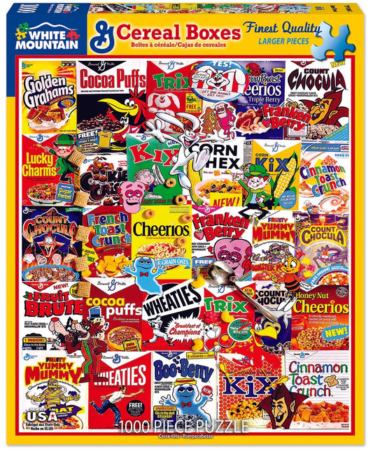 Cereal Boxes 1000 Piece Jigsaw Puzzle