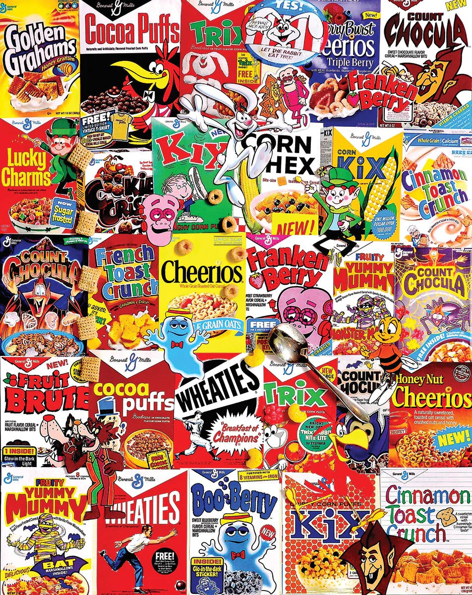 Cereal Boxes 1000 Piece Jigsaw Puzzle