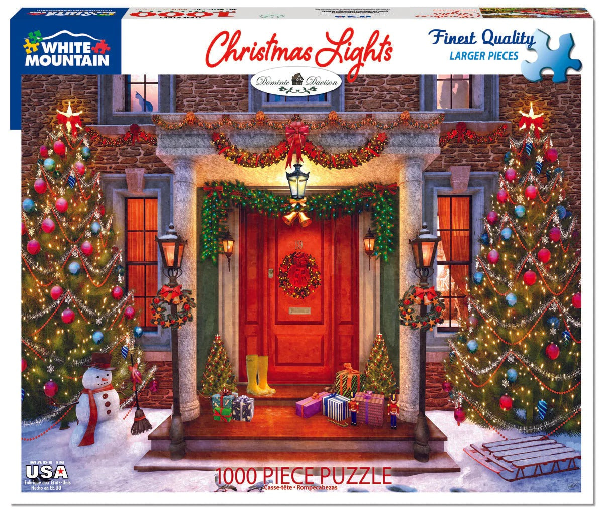Christmas Lights 1000 Piece Jigsaw Puzzle by White Mountain