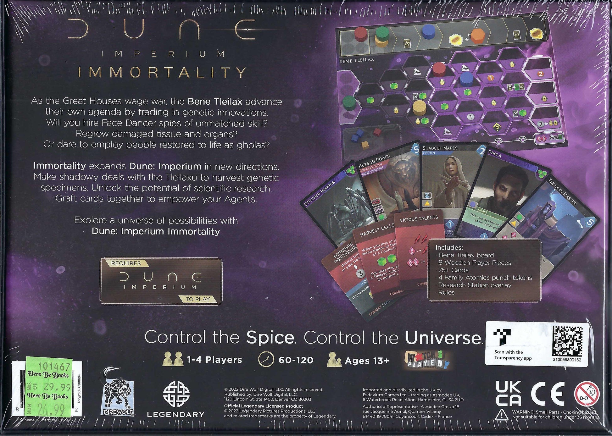 Dune Imperium Immortality back of box