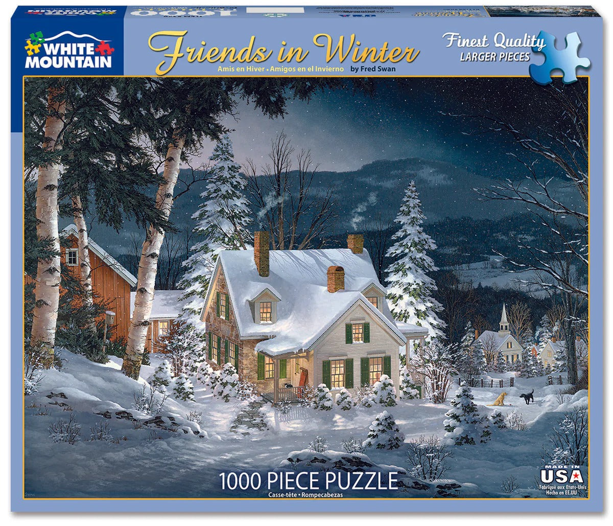 Friends in Winter 1000 Piece Jigsaw Puzzle