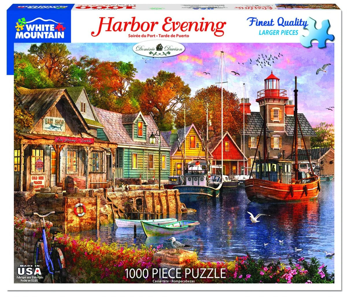 Harbor Evening 1000 Piece Jigsaw Puzzle by White Mountain