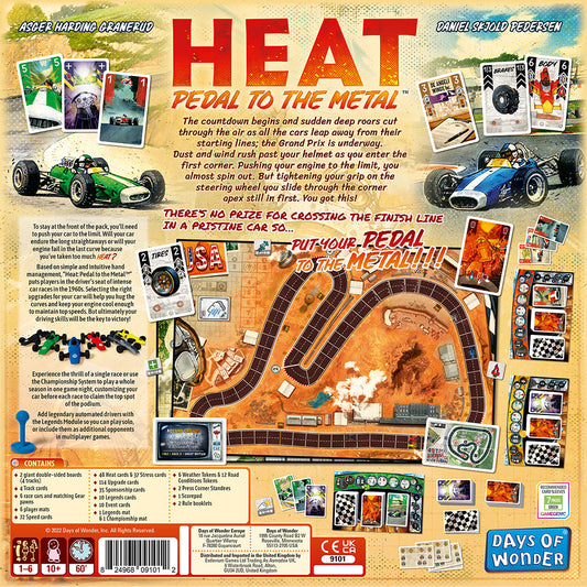 Heat: Pedal to the Metal back of box