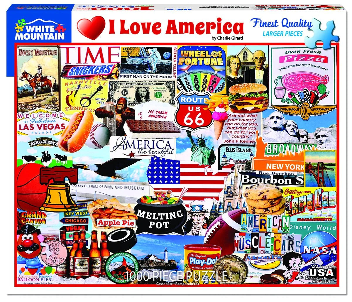 I Love America 1000 Piece Puzzle