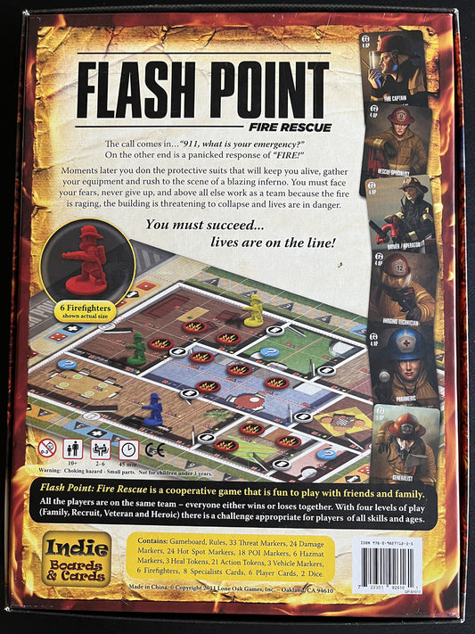 Flash Point: Fire Rescue back of box