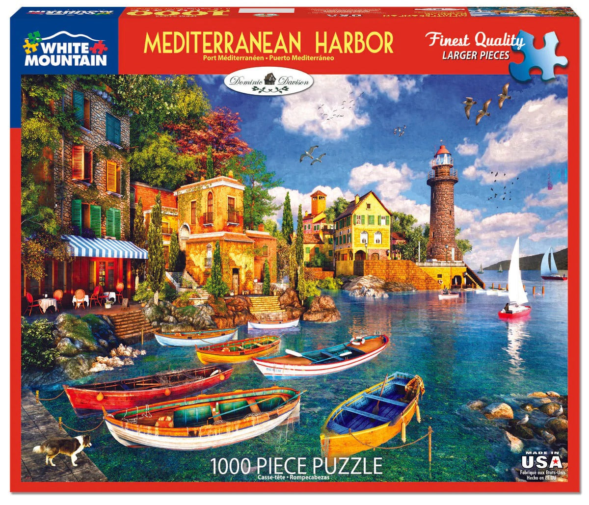 Mediterranean Harbor 1000 Piece Puzzle
