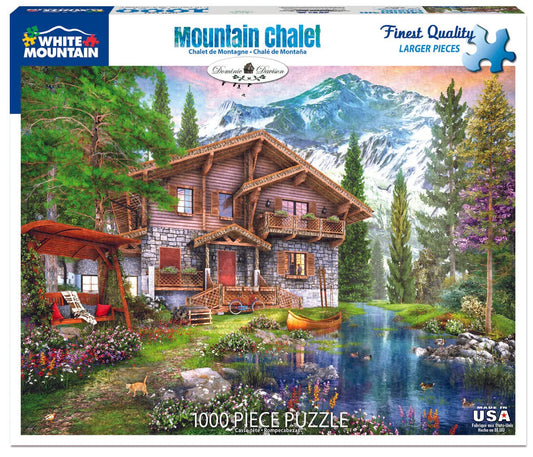 Mountain Chalet 1000 Piece Puzzle by White Mountain