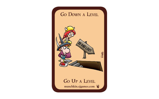 Munchkin: Go Down a Level Promo Card