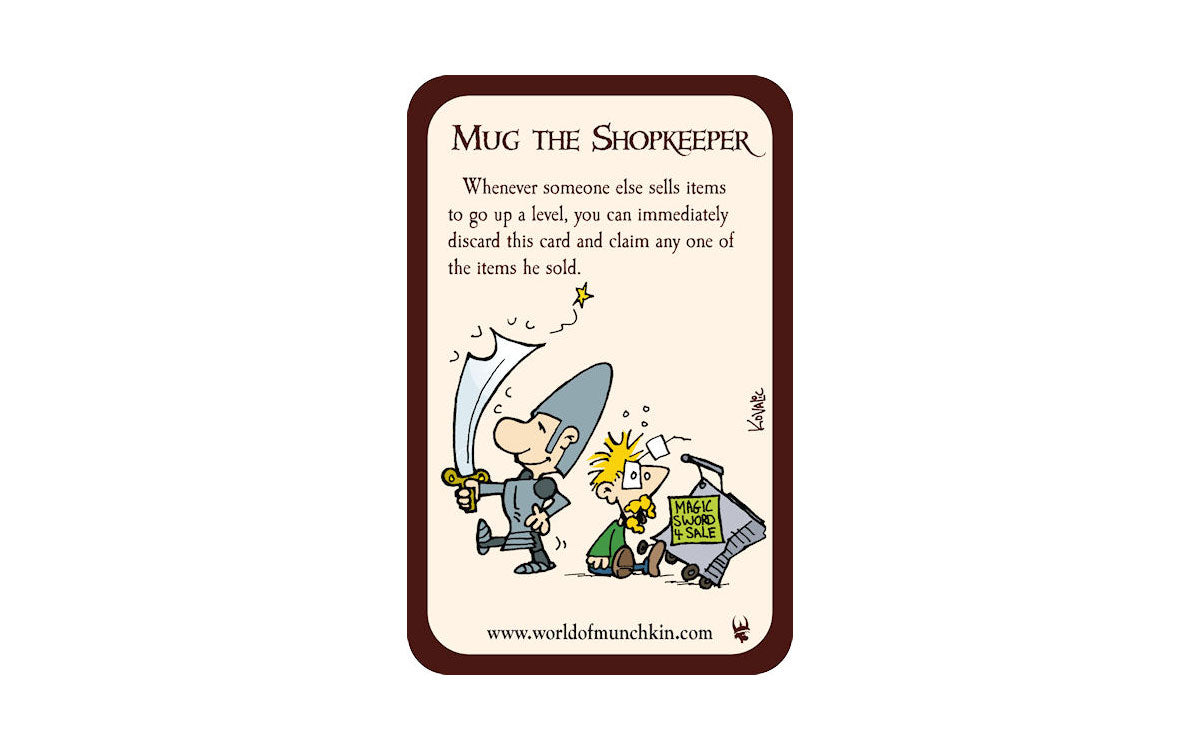 Munchkin: Mug the Shopkeeper Promo Card