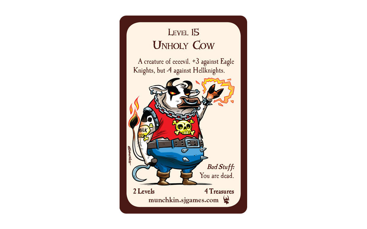 Munchkin: Level 15 Unholy Cow Promo Card