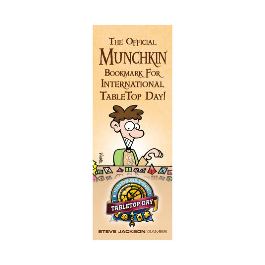 The Official Munchkin Bookmark for International TableTop Day!