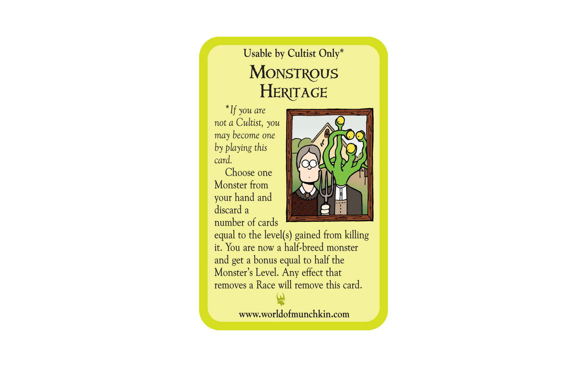 Munchkin Cthulhu: Monstrous Heritage Promo Card