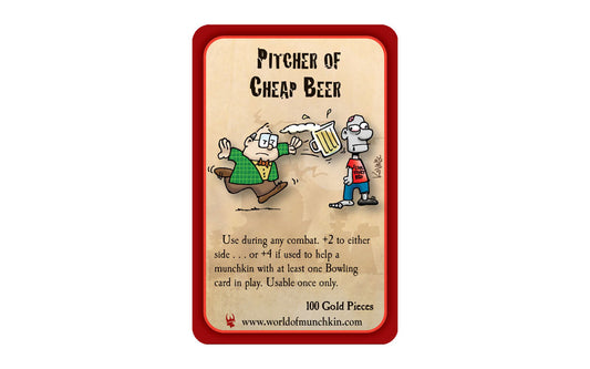 Munchkin Zombies: Pitcher of Cheap Beer Promo Card