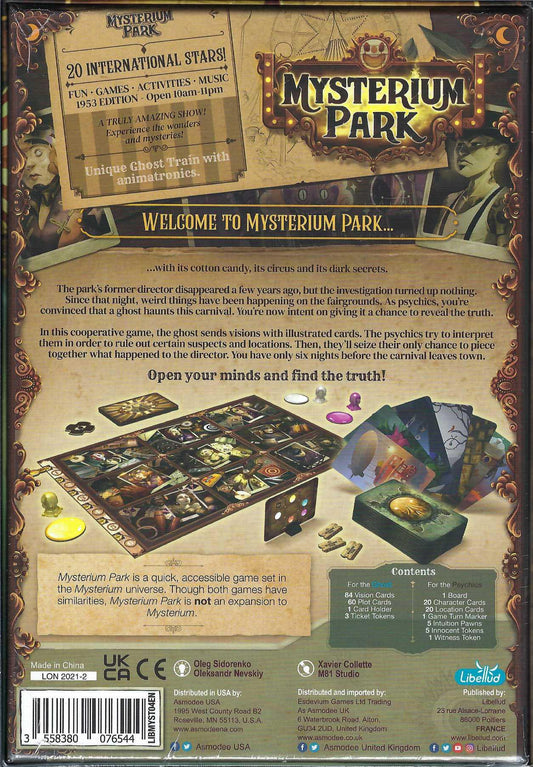 Mysterium Park back of box