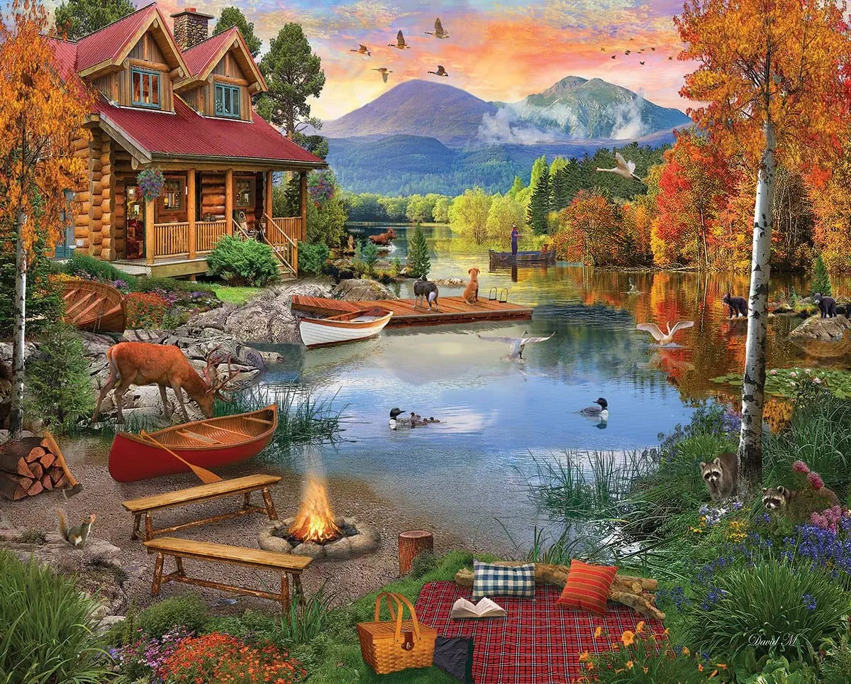 Paradise Lake 1000 Piece Puzzle picture