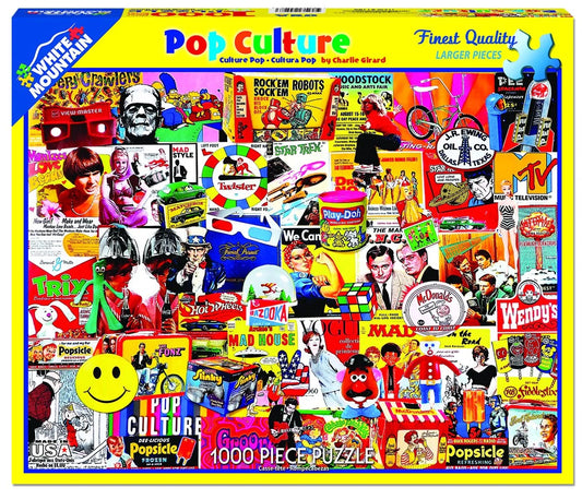Pop Culture 1000 Piece Jigsaw Puzzle by White Mountain Puzzles