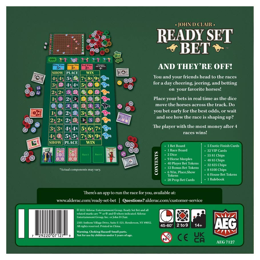 Ready Set Bet back of box