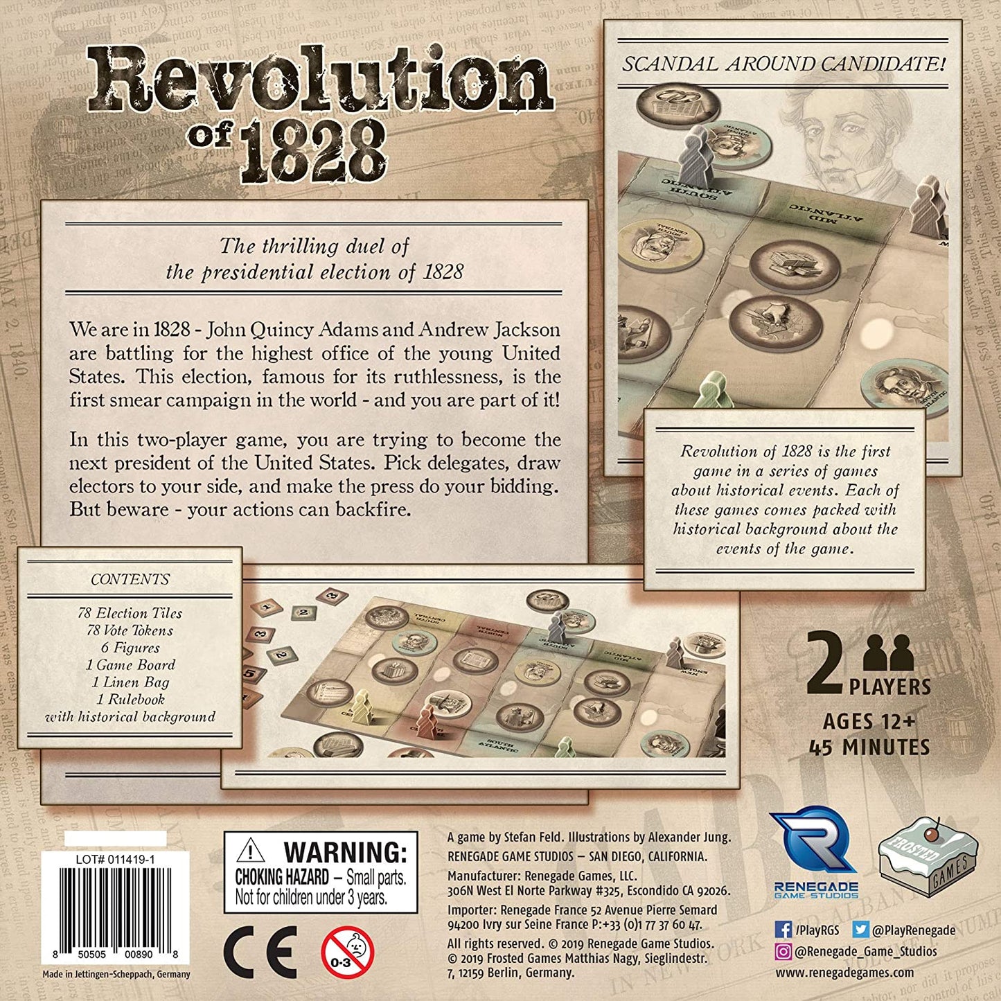 Revolution of 1828 back of box