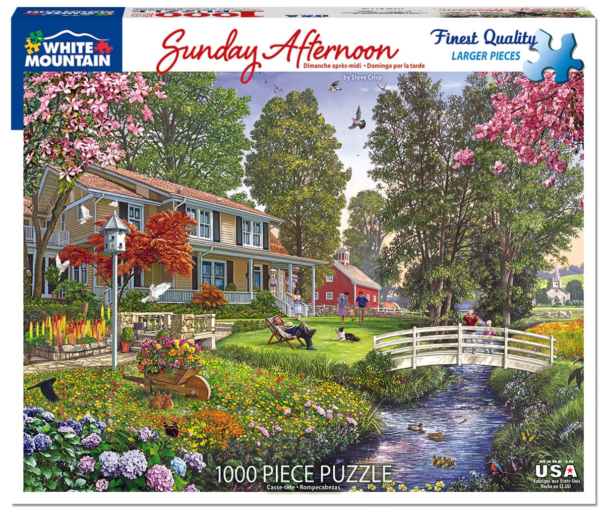 Sunday Afternoon 1000 Piece Jigsaw Puzzle by White Mountain