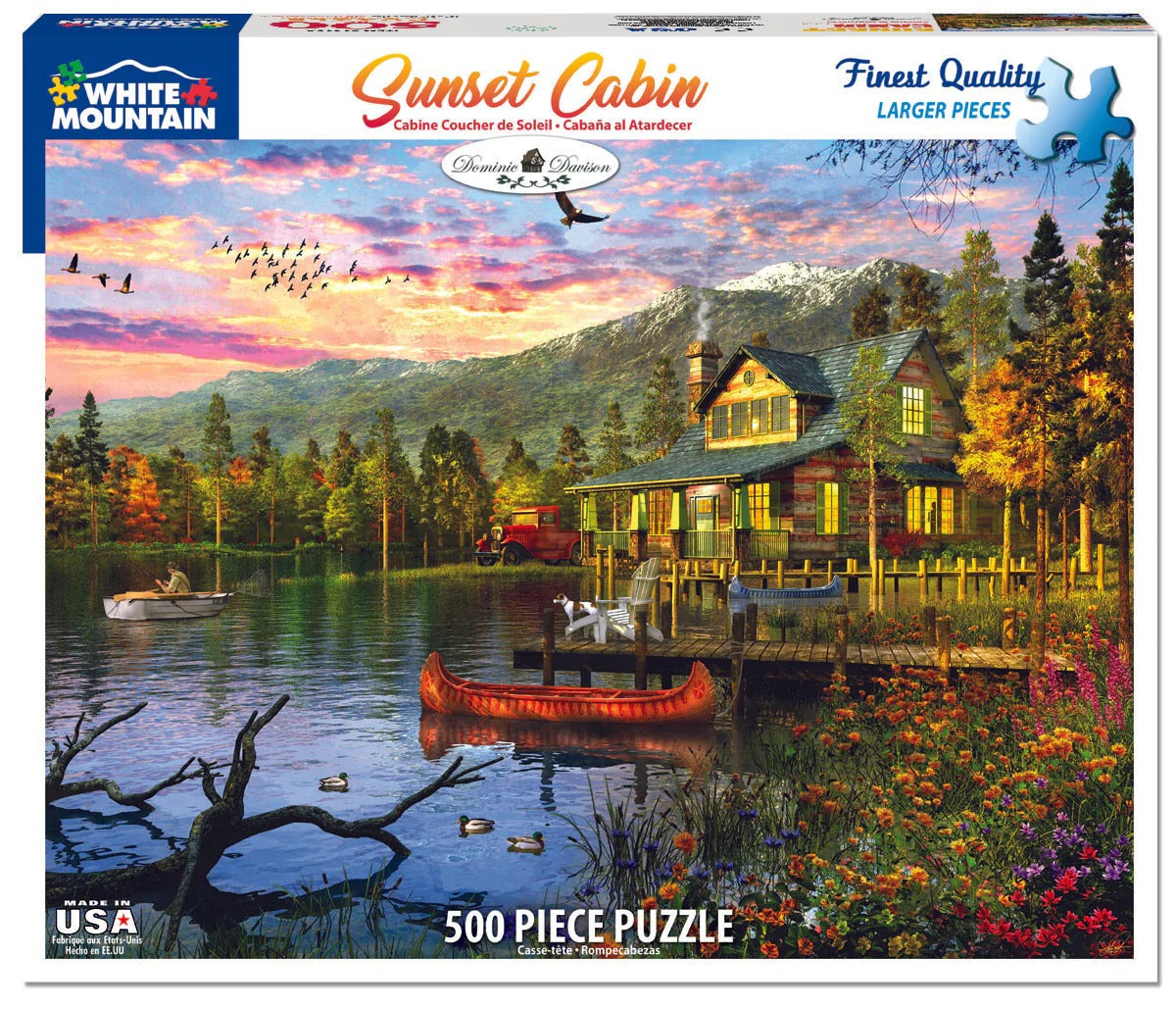 Sunset Cabin 500 Piece Puzzle