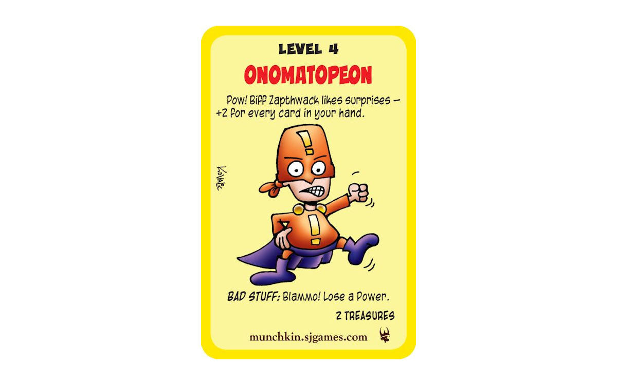 Super Munchkin: Level 4 Onomatopeon Promo Card
