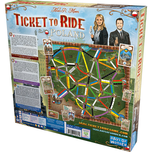 Ticket to Ride Poland back of box
