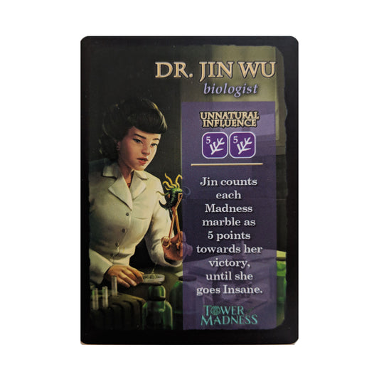 Tower of Madness: Dr. Jin Wu Promo Card front