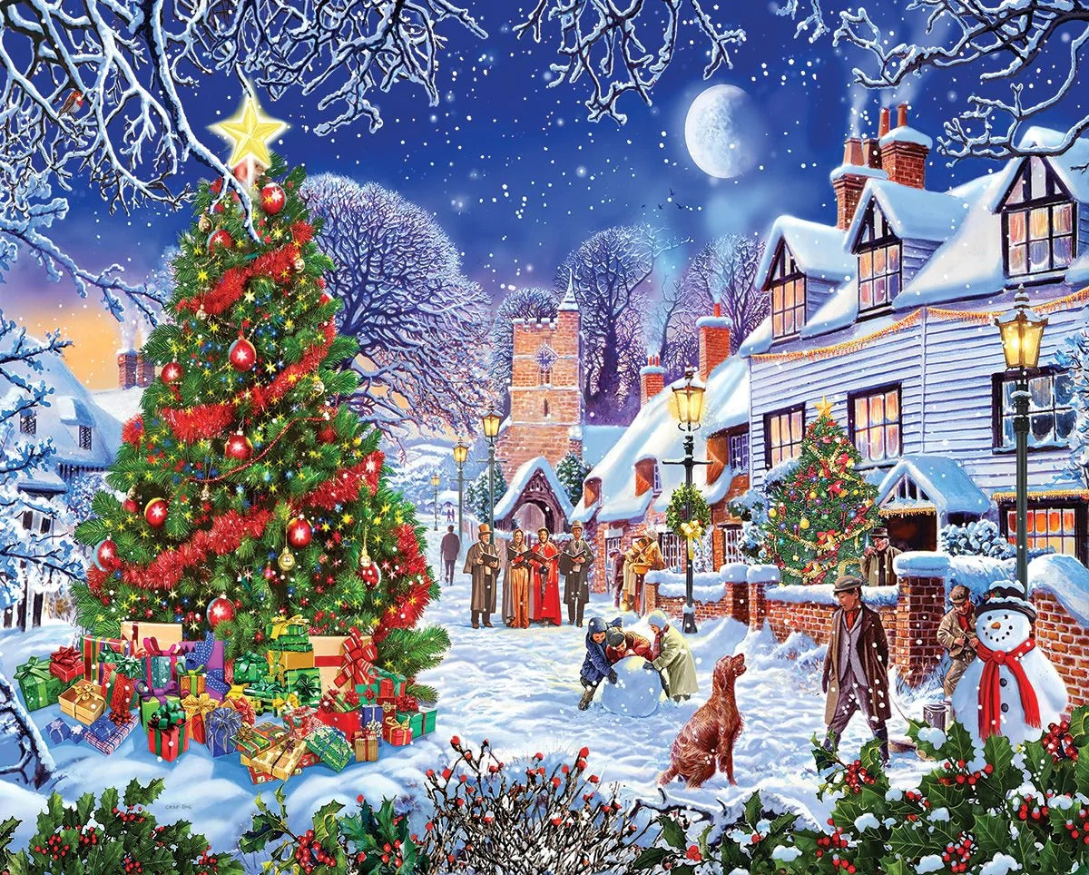 Village Christmas Tree 1000 Piece Puzzle picture