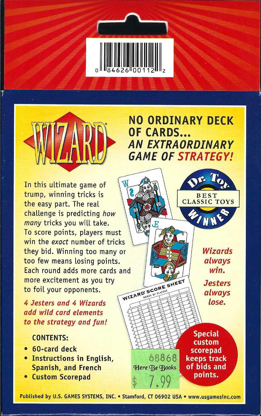 Wizard Card Game by Ken Fisher (Cards,Flash Cards)