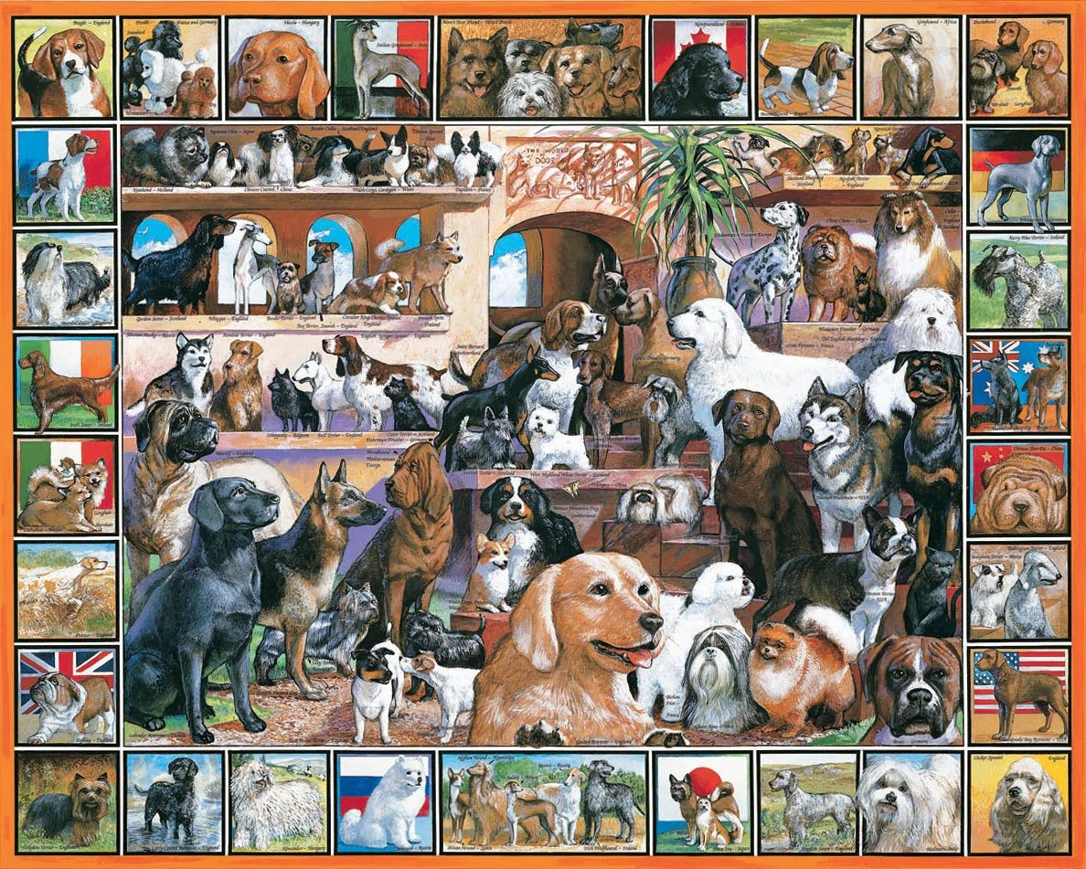 World of Dogs 1000 Piece Puzzle picture